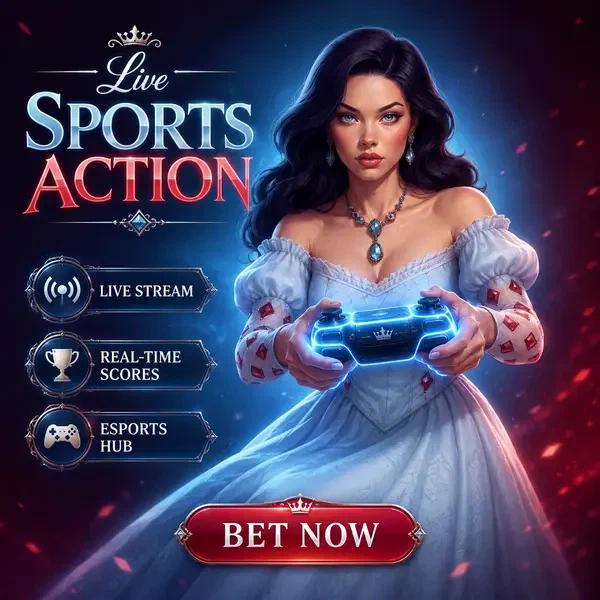 Toernooi Hertogin grijpt gaming controller bij Live Sports Action Right Now sportboek
